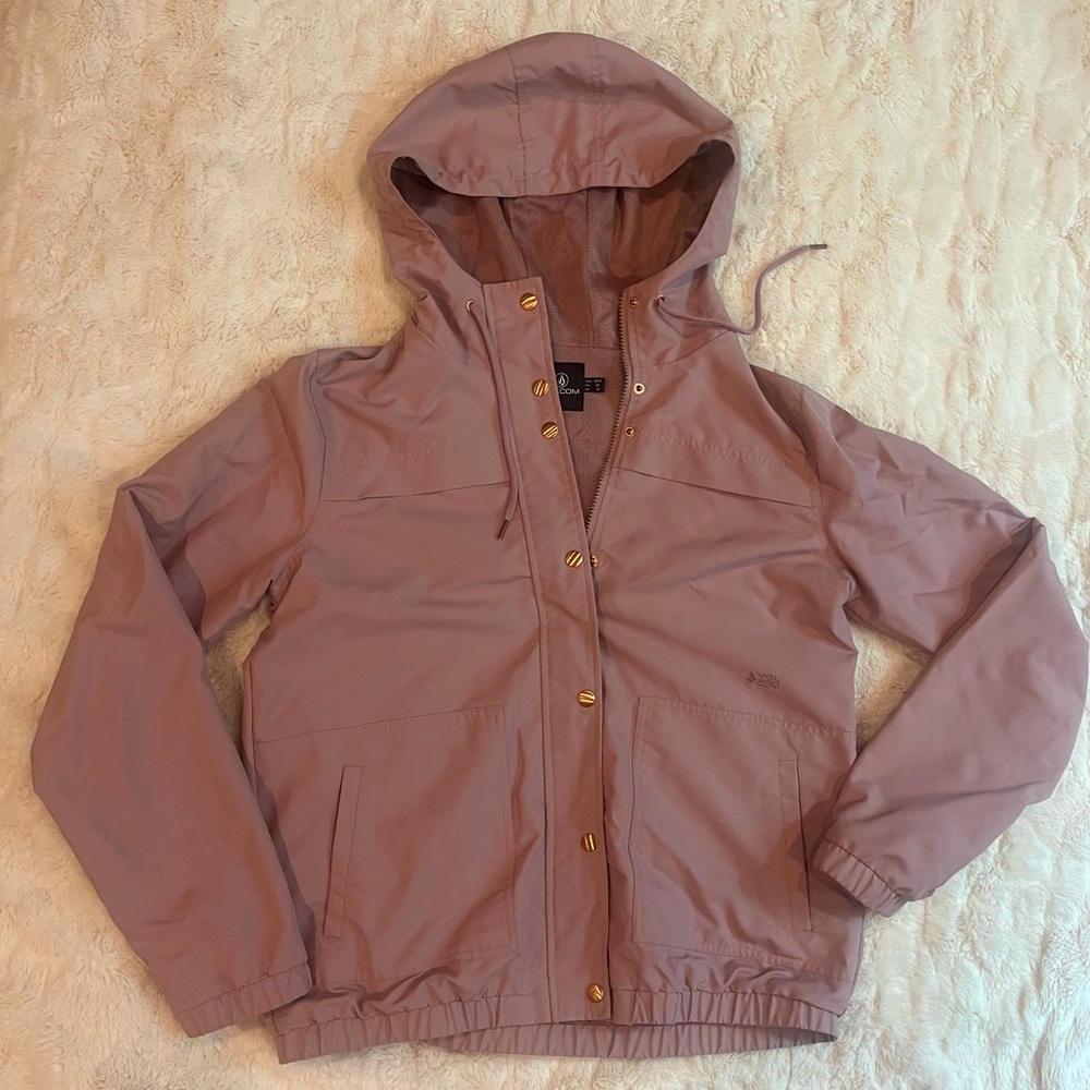 Blush Pink Volcom Windbreaker